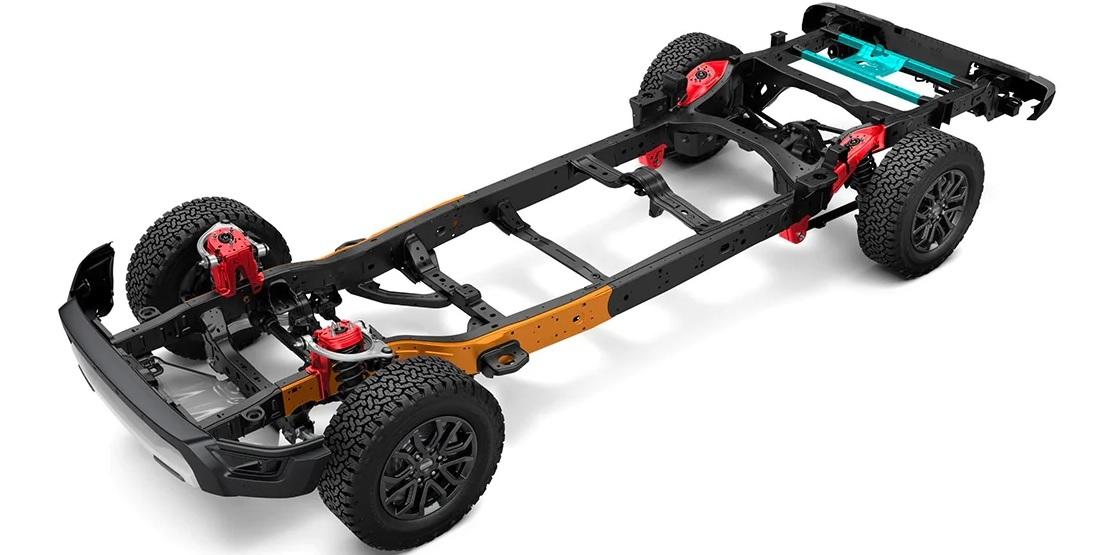 khung gầm của ford ranger raptor 2023