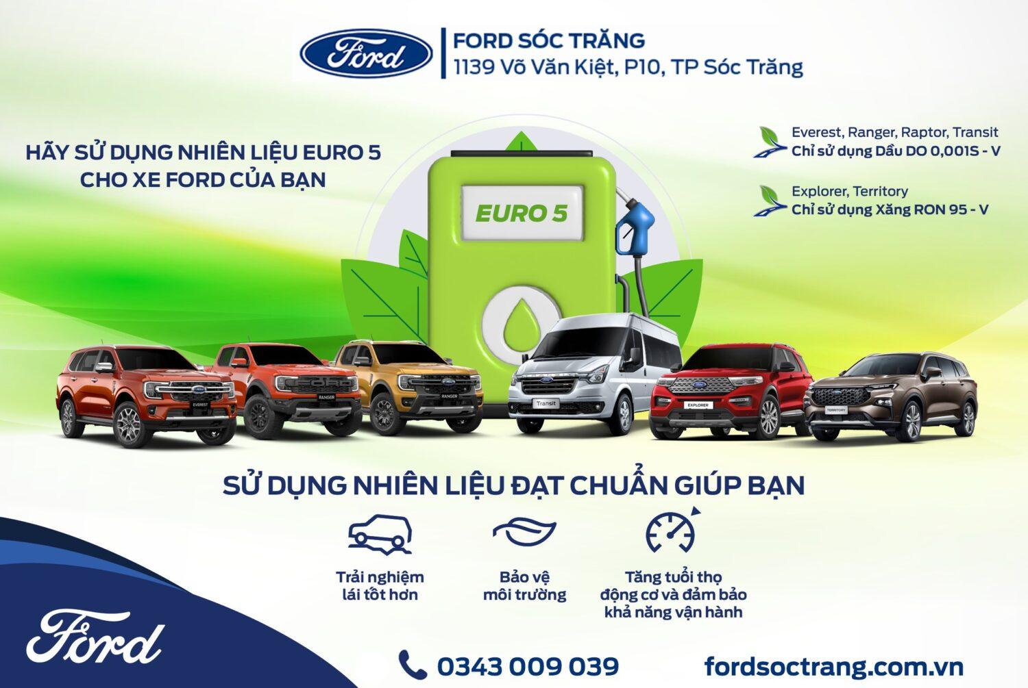SỬ DỤNG NHIÊN LIỆU EURO 5 CHO XE FORD