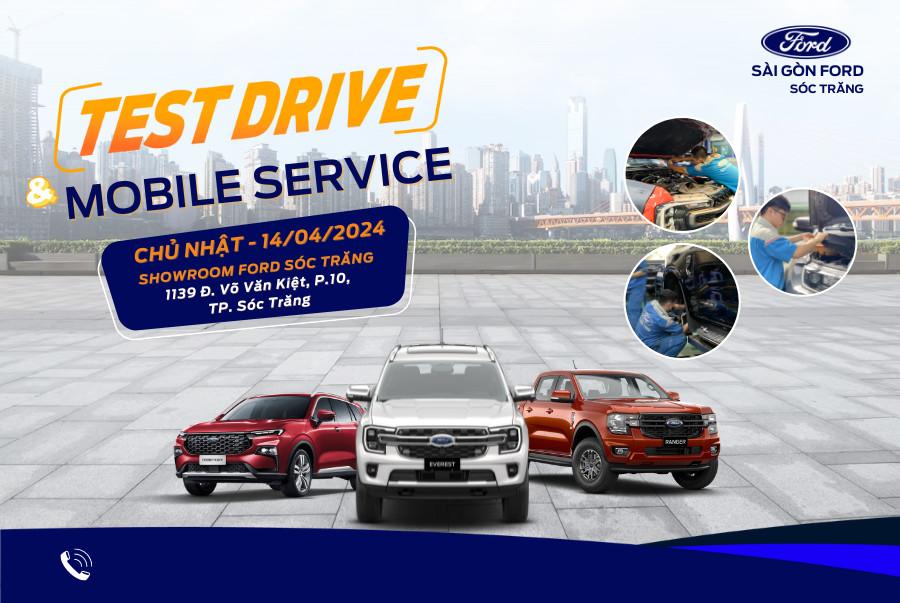 Testdrive và Mobile service tại Sóc Trăng vào 14/04/2024