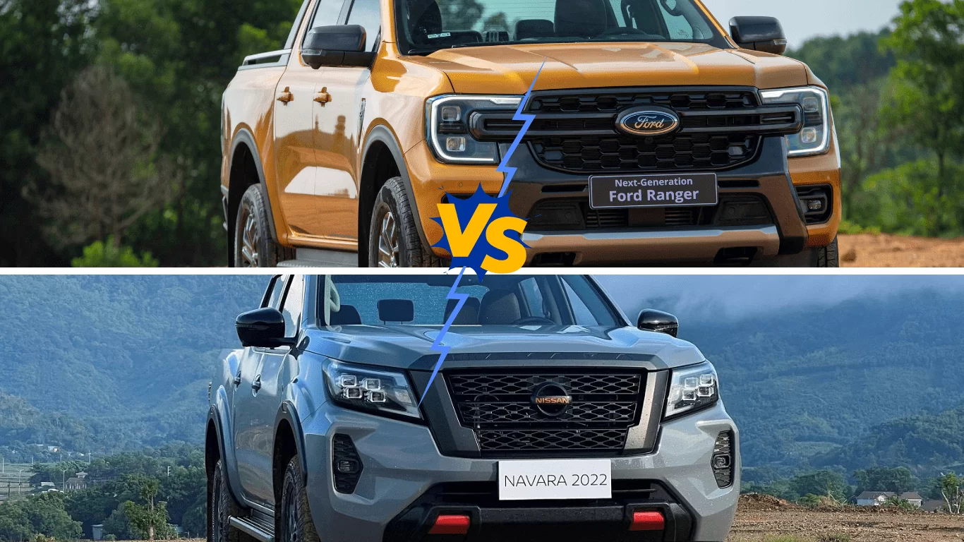 So sánh giữa Ford Ranger và các đối thủ cạnh tranh: Mitsubishi Triton, Toyota Hilux, Nissan Navara